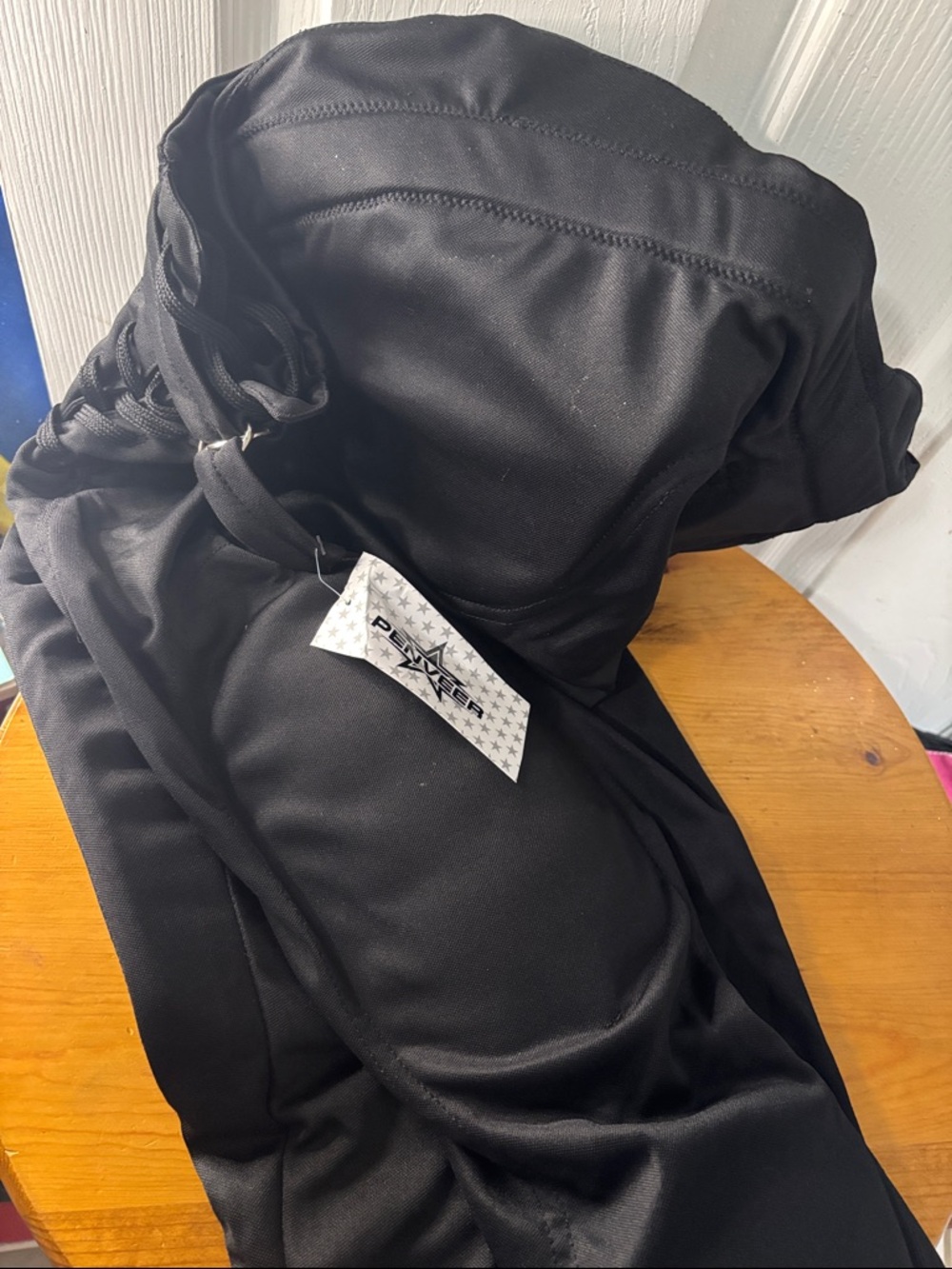 Penveer Adult Black Padded Football Pants XL NWT